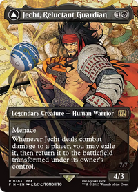 Jecht, Reluctant Guardian (Borderless) (FIN-363) - FINAL FANTASY: (enchantment) Foil