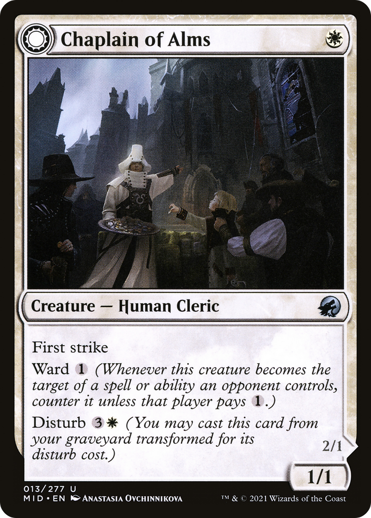 Chaplain of Alms (MID-013) - Innistrad: Midnight Hunt: (Double Faced Transform)