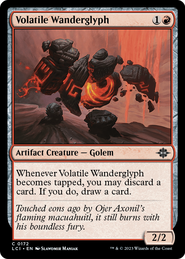 Volatile Wanderglyph (LCI-172) - The Lost Caverns of Ixalan Foil