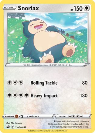 Snorlax - SWSH032  - Holofoil SWSH Sword & Shield Promo Cards - Promo