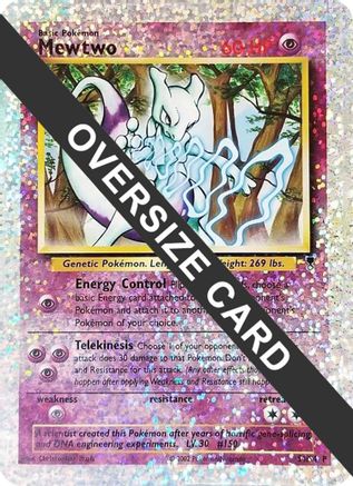 Mewtwo - S4/S4 (Box Topper)/S4  - Reverse Holofoil Jumbo Cards - Promo