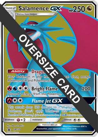Salamence GX - SM139 (SM Black Star Promo)  - Holofoil Jumbo Cards - Promo