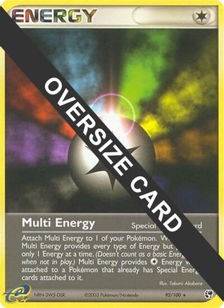 Multi Energy - 93/100/100  - Holofoil Jumbo Cards - Promo