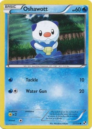 Oshawott - 27/114 (Cosmos Holo)/114  - Holofoil Alternate Art Promos - Promo
