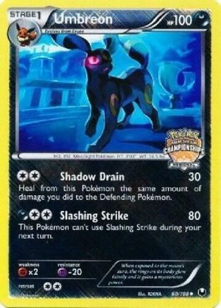 Umbreon - 60/108 (Regional Championships)/108  - Holofoil League & Championship Cards - Promo