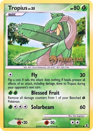 Tropius - 52/111 (Prerelease)/111  Nintendo Promos - Promo