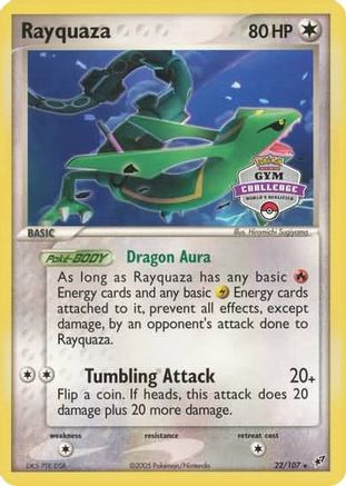 Rayquaza - 22/107 (2004-2005 Gym Challenge)/107  League & Championship Cards - Promo