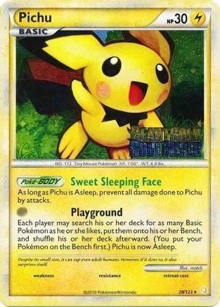 Pichu - 28/123 (Prerelease)/123  - Holofoil Nintendo Promos - Promo