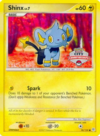 Shinx - 98/130 (City Championships)/130  Nintendo Promos - Promo