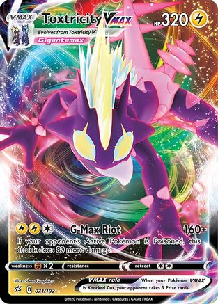 Toxtricity VMAX 071  - Holofoil SWSH02 Rebel Clash - Ultra Rare