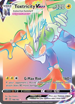 Toxtricity VMAX (Secret)  - Holofoil SWSH02 Rebel Clash - Secret Rare