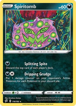 Spiritomb 116  SWSH02 Rebel Clash - Rare