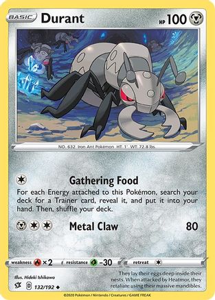 Durant 132  SWSH02 Rebel Clash - Uncommon