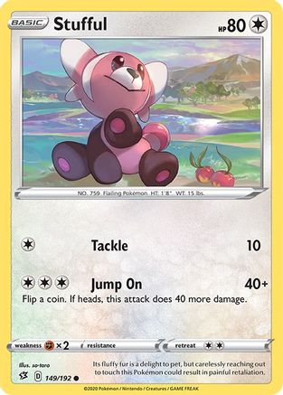 Stufful 149  - Reverse Holofoil SWSH02 Rebel Clash - Common