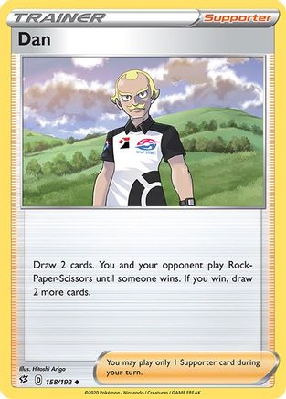 Dan 158  - Reverse Holofoil SWSH02 Rebel Clash - Uncommon