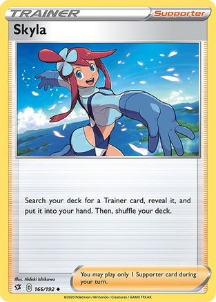 Skyla 166  - Reverse Holofoil SWSH02 Rebel Clash - Uncommon