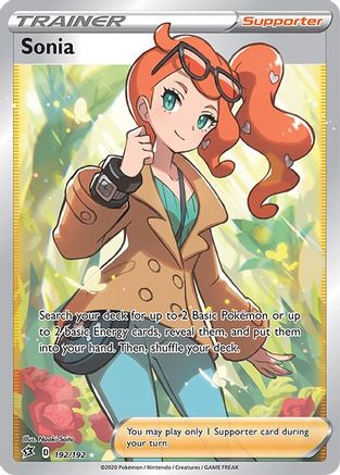 Sonia (Full Art) 192  - Holofoil SWSH02 Rebel Clash - Ultra Rare