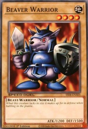 Beaver Warrior (SS04-ENA05) - Speed Duel Decks: Match of the Millennium 1st Edition