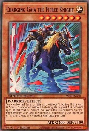 Charging Gaia the Fierce Knight (SS04-ENA10) - Speed Duel Decks: Match of the Millennium 1st Edition