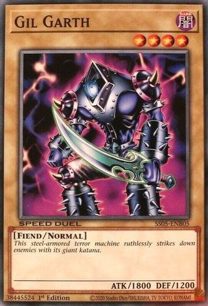 Gil Garth (SS05-ENB05) - Speed Duel Decks: Twisted Nightmares 1st Edition