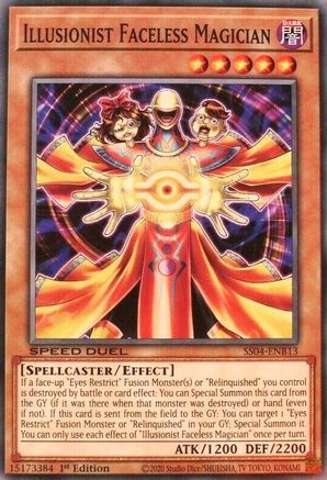 Illusionist Faceless Magician (SS04-ENB13) - Speed Duel Decks: Match of the Millennium 1st Edition