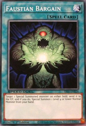 Faustian Bargain (SS05-ENB24) - Speed Duel Decks: Twisted Nightmares 1st Edition