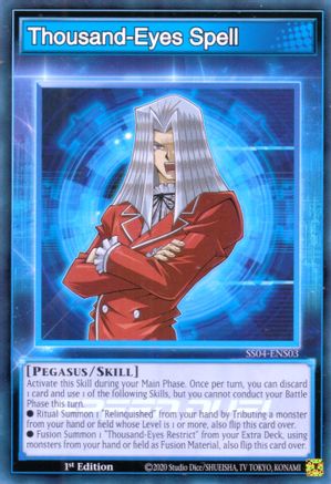 Thousand-Eyes Spell (SS04-ENS03) - Speed Duel Decks: Match of the Millennium 1st Edition