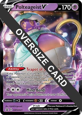 Polteageist V - SWSH021  - Holofoil Jumbo Cards - Promo