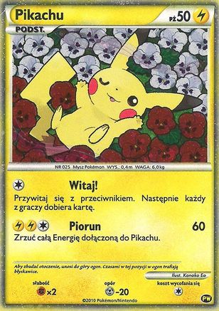 Pikachu (Polish) 0PW  - Holofoil Pikachu World Collection Promos - Promo