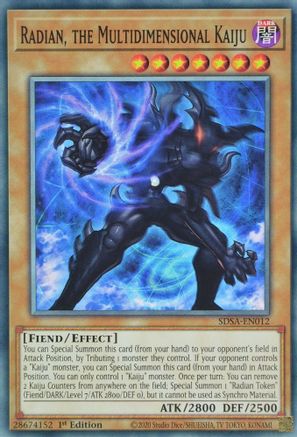 Radian, the Multidimensional Kaiju (SDSA-EN012) - Structure Deck: Sacred Beasts 1st Edition