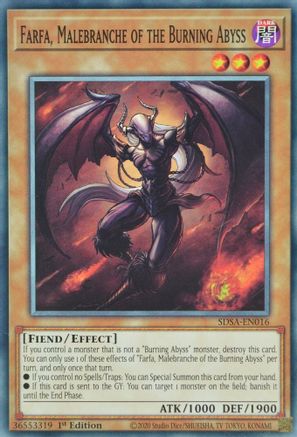 Farfa, Malebranche of the Burning Abyss (SDSA-EN016) - Structure Deck: Sacred Beasts 1st Edition