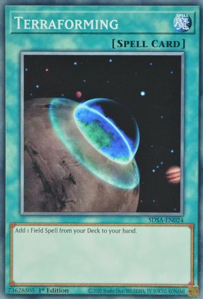 Terraforming (SDSA-EN024) - Structure Deck: Sacred Beasts 1st Edition