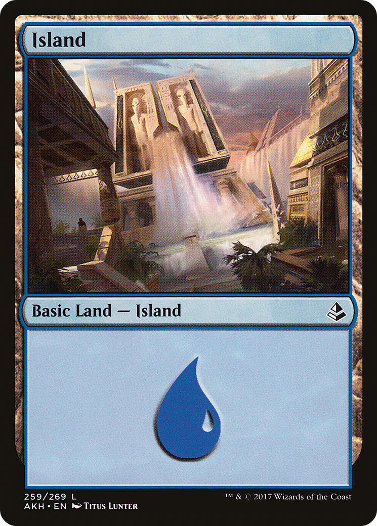Island (259) (AKH-259) - Amonkhet Foil