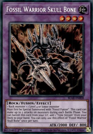 Fossil Warrior Skull Bone (BLAR-EN008) - Battles of Legend: Armageddon 1st Edition