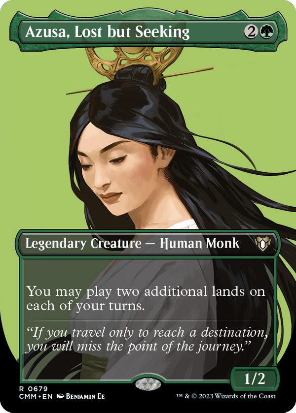 Azusa, Lost but Seeking (Borderless) (CMM-679) - Commander Masters