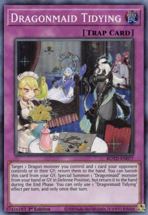 Dragonmaid Tidying (ROTD-EN077) - Rise of the Duelist 1st Edition