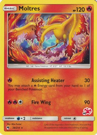 Moltres (#46 Charizard Stamped) 038/214  Battle Academy - Promo
