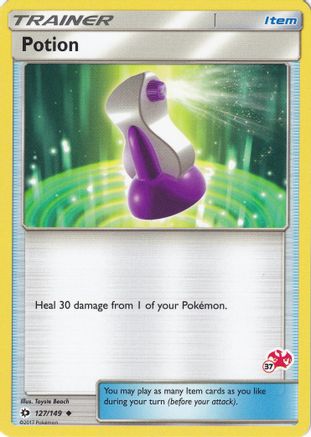 Potion - 127/149 (#37 Charizard Stamped)/149  Battle Academy - Promo