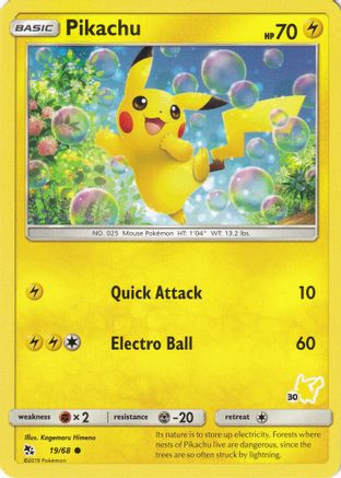 Pikachu (#30 Pikachu Stamped) 019/68  Battle Academy - Promo