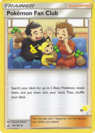 Pokemon Fan Club - 133/156 (#28 Pikachu Stamped)/156  Battle Academy - Promo