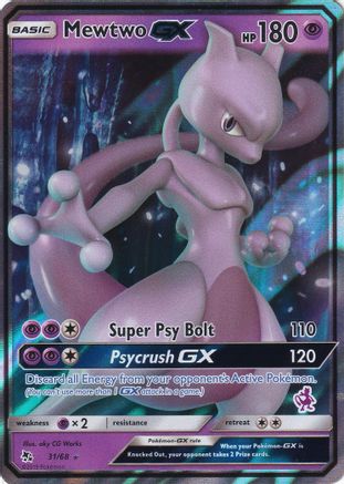 Mewtwo GX (Mewtwo Stamped) 031/68  - Holofoil Battle Academy - Promo