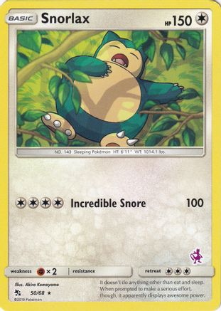 Snorlax (Mewtwo Stamped) 050/68  Battle Academy - Promo