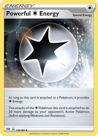 Powerful C Energy 176  SWSH03 Darkness Ablaze - Uncommon