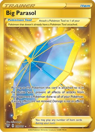 Big Parasol (Secret) 199  - Holofoil SWSH03 Darkness Ablaze - Secret Rare