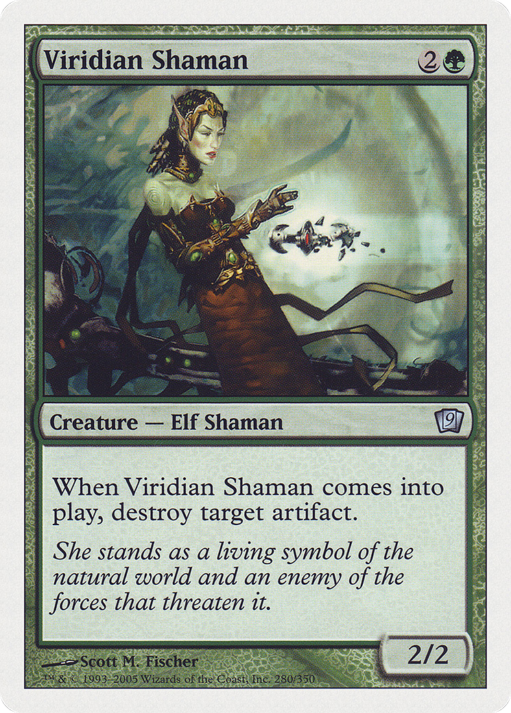Viridian Shaman (9ED-280) - 9th Edition Foil