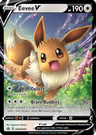 Eevee V SWSH065  - Holofoil SWSH Sword & Shield Promo Cards - Promo