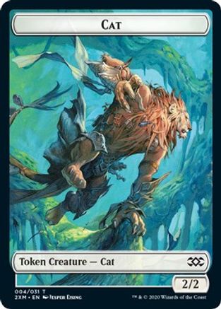 Cat // Servo Double-Sided Token (2XM-4 // 25) - Double Masters Foil