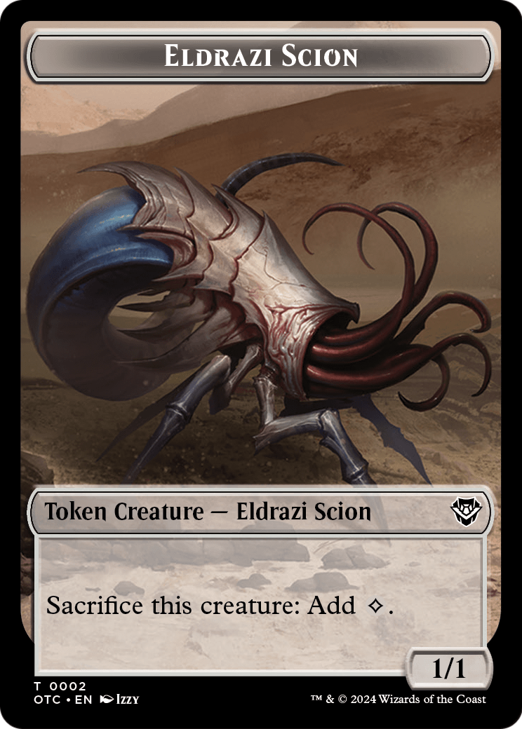 Eldrazi Scion (TOTC-002) - Outlaws of Thunder Junction Commander Tokens Foil