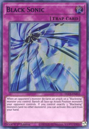 Black Sonic (Blue) (DLCS-EN032) - Dragons of Legend: The Complete Series 1st Edition