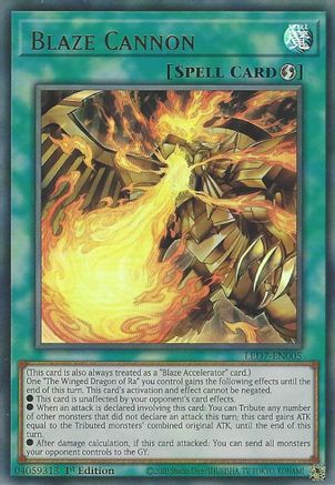 Blaze Cannon (LED7-EN005) - Legendary Duelists: Rage of Ra 1st Edition